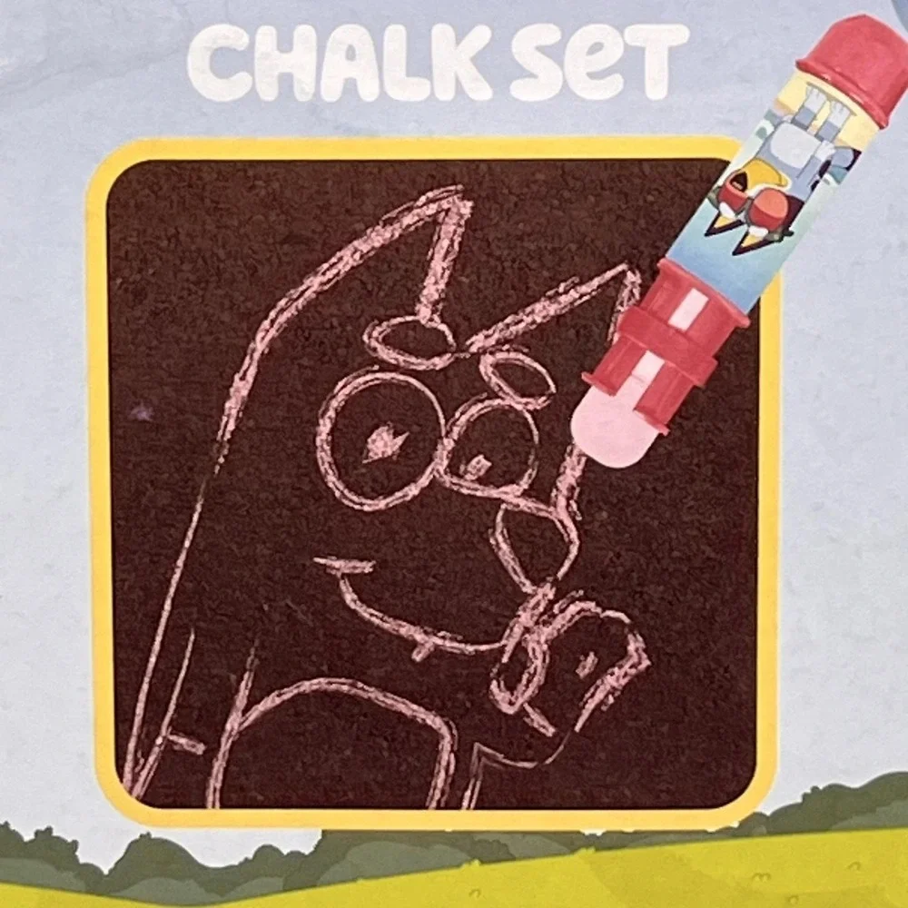 Bluey Chalk Set Little Kids Outdoor Sidewalk Chalk Holder 3+ Ages 4 Colors - Picture 7 of 10